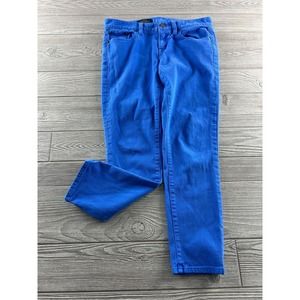 J. Crew Toothpick Skinny Ankle Jeans Size 29 Tall Blue Low Rise Woman's